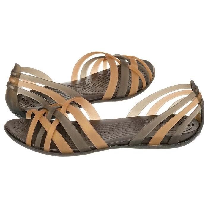 Балетки жіночі Крокс хуарач w9-26см Crocs Huarache Flat Sandals bronze espresso 14121-80z-480 - опт