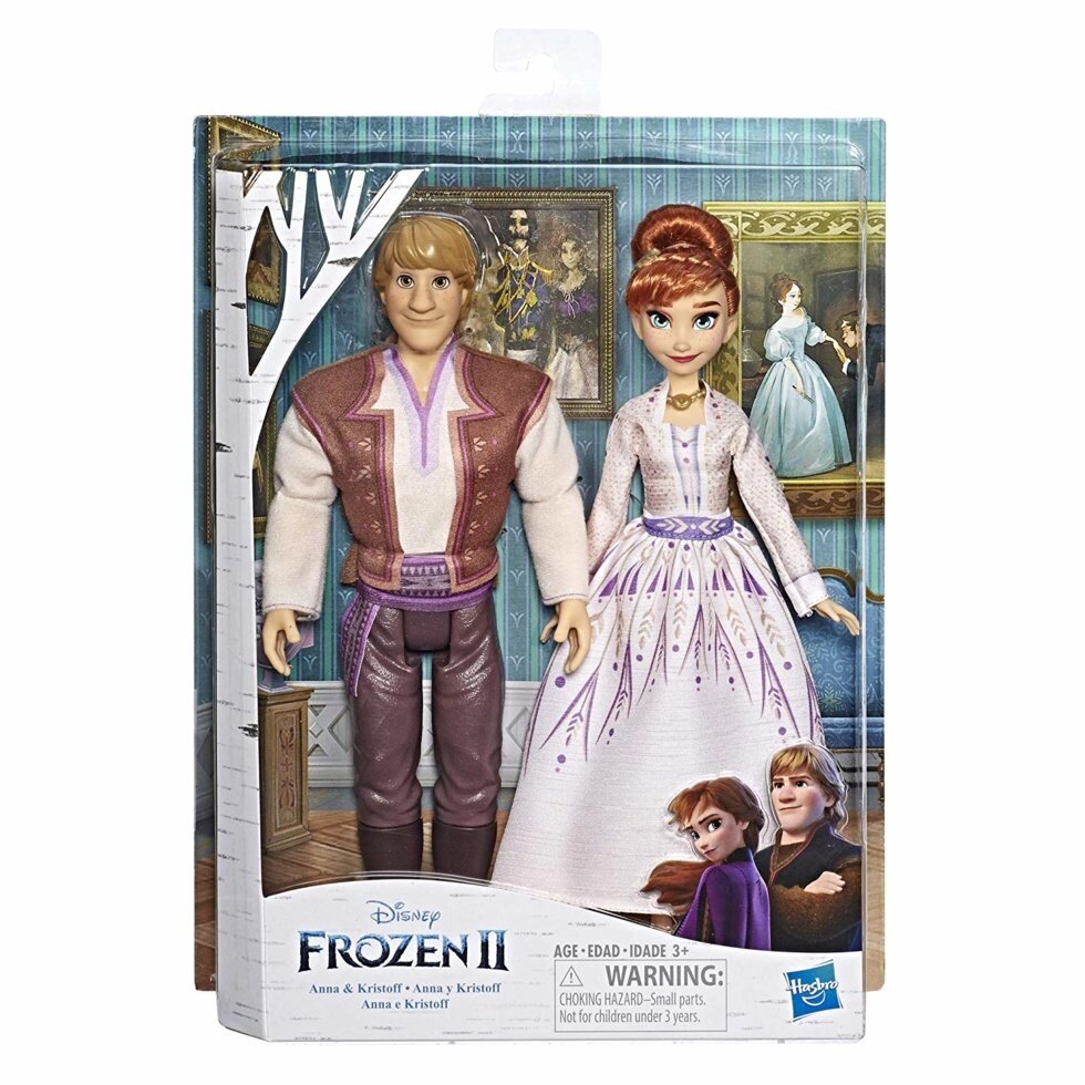 Набір ляльок Анна і Крістофф Холодне серце 2 Disney Frozen Anna and Kristoff Hasbro Фроузен ляльки - знижка