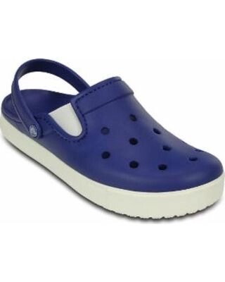 Чоловічі сабо Крокс Сітілайн М13-31см сині з білим Crocs Citilane Cerulean Blue / White міської стиль спец взуття - наявність