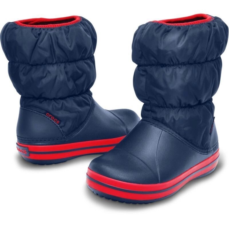 Дитячі зимові чобітки чоботи Крокс кідс Вінтер пуф c10-16,5cm Crocs Kids &quot;Winter Puff Boot Navy / Red - Україна