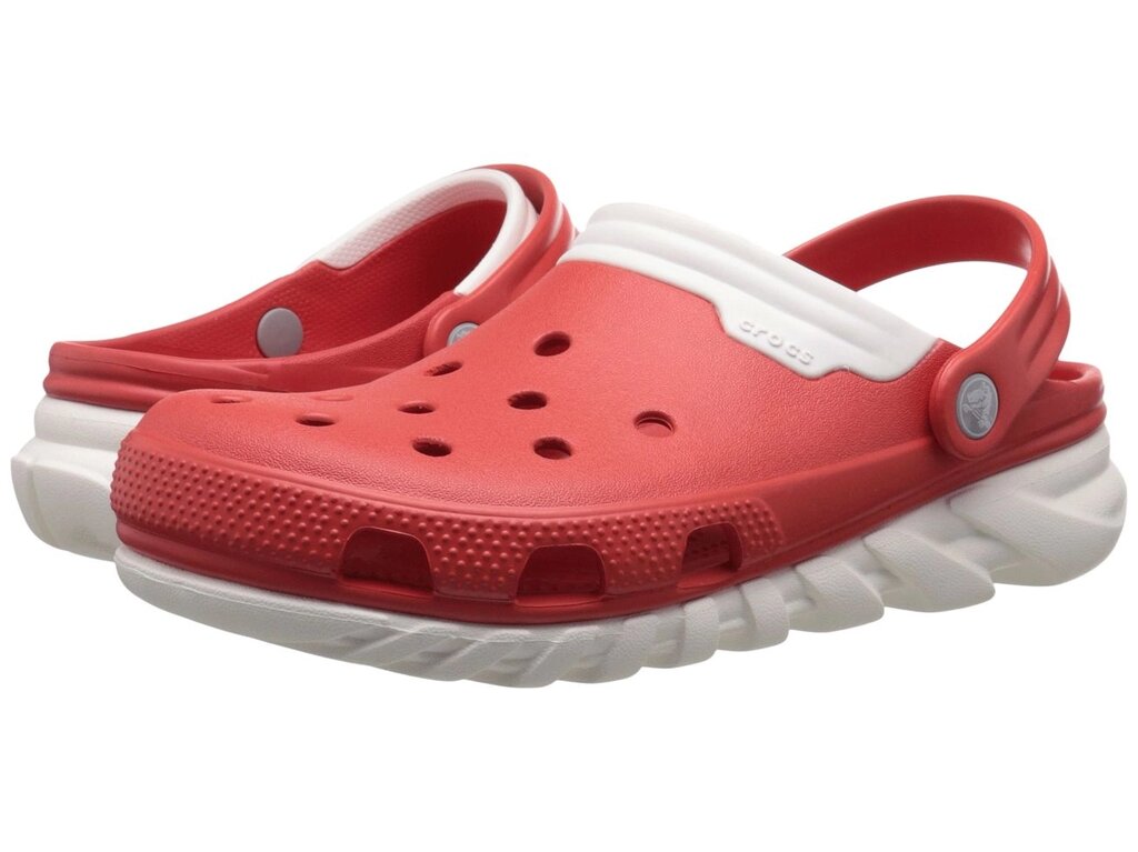 Сабо Крокс дме макс чоловічі М12-29см - Crocs Duet Max Clog flame / white дует rommy fit - доставка