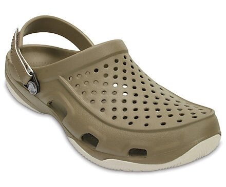 Чоловічі сабо Крокс свіфтватер грудня M-13-31cm хакі Crocs Men &quot;s Swiftwater Deck Clog Braun (Khaki / stucco) - гарантія