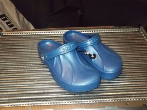 Сабо Крокс сині М8 W10 -26cm crocs classic PRO ORTHO спец взуття для кухарів медиків