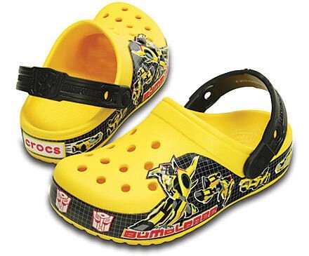 Crocs transformers hot sale bumblebee