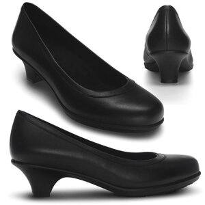 Туфлі Крокс шкіра грейс кволий W10,5-27,6 cтелька crocs Womens Grace Heel чорні для ресторанного бізнесу +883503824056