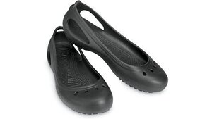 Жіночі босоніжки Крокс кади чорні J5 M5 w7 -24см Crocs kadee Flat Black 15610-001 балетки 37 розмір для ресторанів