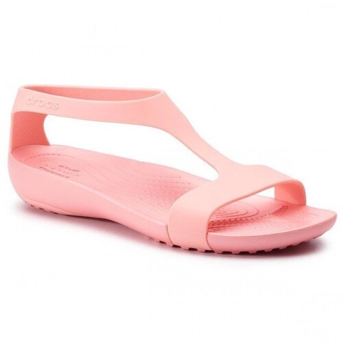 Жіночі босоніжки Крокс Серена w10 -26.5 cm Crocs Serena Sandal melon сандалі сексі фліп 41 40 рожеві персикові