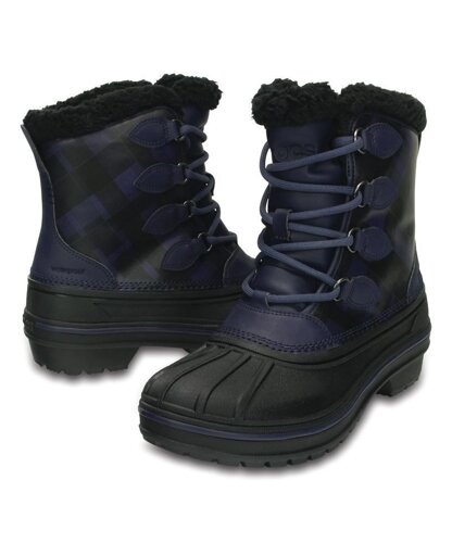 Жіночі непромокальні черевики Крокс олкаст 2 W6-23cm Crocs Midnight AllCast II Duck Boot