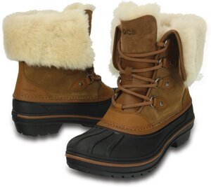 Жіночі зимові черевики Крокс олкаст W10 27.5 crocs AllCast II Luxe Boot Item # 203431-209-W10