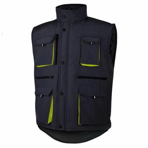 ArtMas Albatros 2 Black Bodywarmer - Робочий утеплень жилет зі світловідбіваючімі єлементами на кишенях L