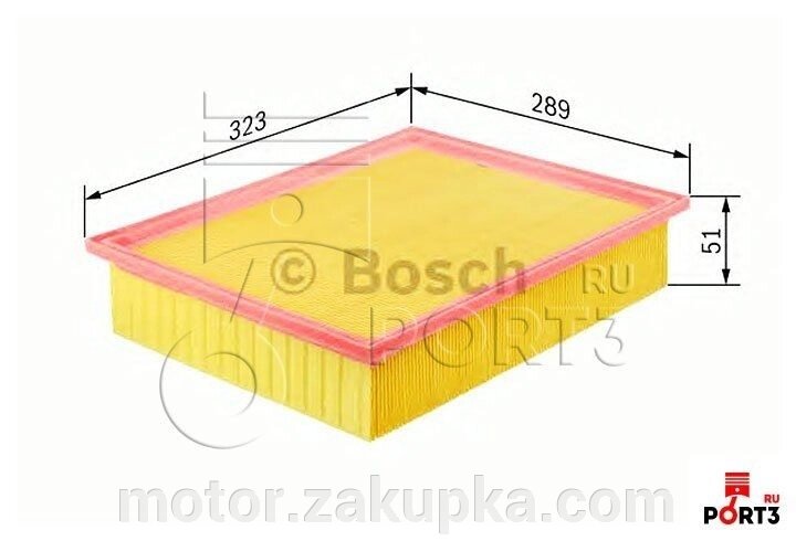 Bosch, фільтр повітряний е34, М21, (2.4td) від компанії motor - фото 1