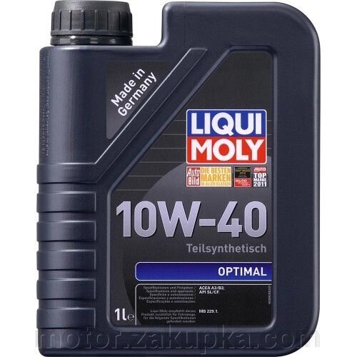 Liqui Moly Optimal 10W-40, 1 літр від компанії motor - фото 1