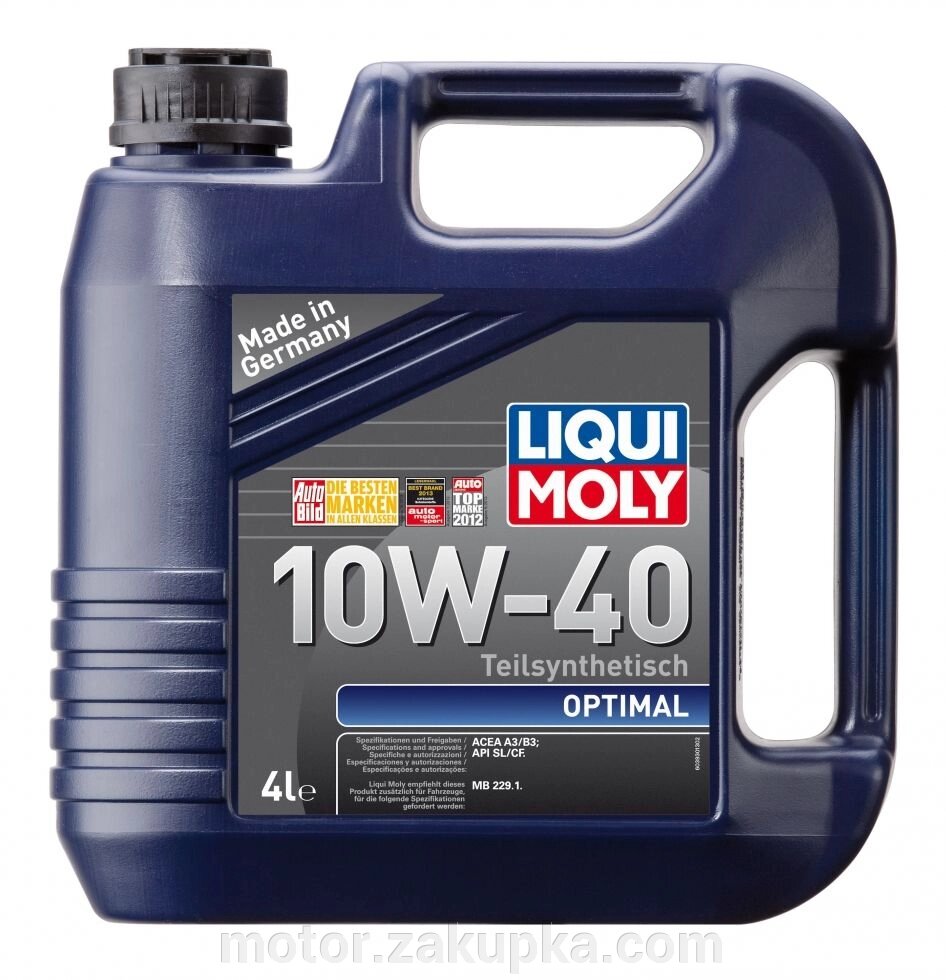 Liqui Moly Optimal 10W-40, 4 літри від компанії motor - фото 1