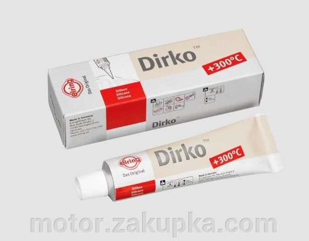 Герметик DIRKO spezial-silikon +180 (бежевий) 70ML, elring - роздріб
