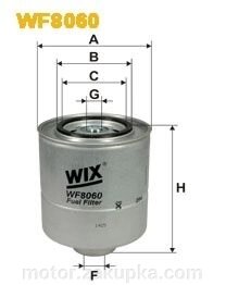 WIX, фільтр паливний (дизель) Е30 / е34, М21 (2.4td), для авто ДО 1988.11 г. в - розпродаж