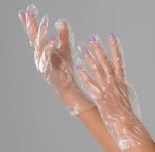 Одноразові поліетиленові рукавички, 100 шт/уп від компанії Shantal Beauty Shop - фото 1