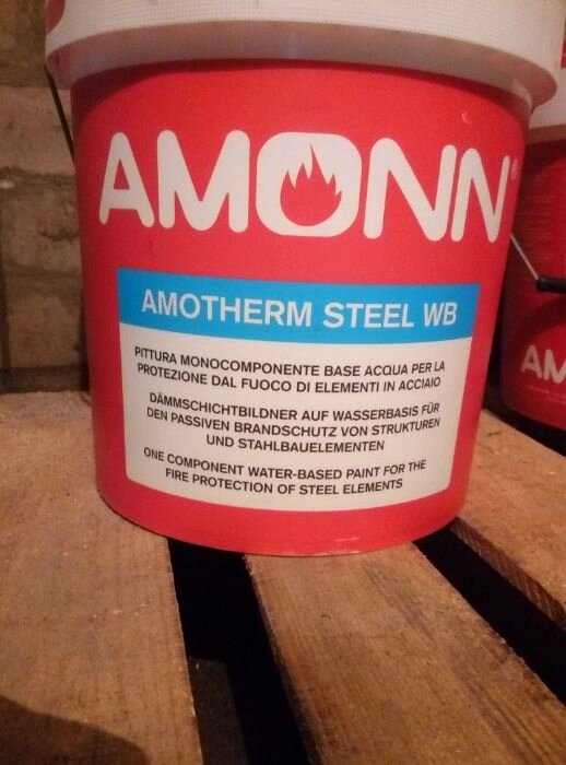 Вогнезахисними фарба Amonn AMOTHERM BRICK TOP WB для конструкцій з бетону та цегляної кладки від компанії ТОВ Бранд Трейд - фото 1