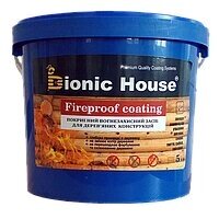 Вогнезахисними фарба для дерева Bionic House "Fireproof coating" 10 кг від компанії ТОВ Бранд Трейд - фото 1