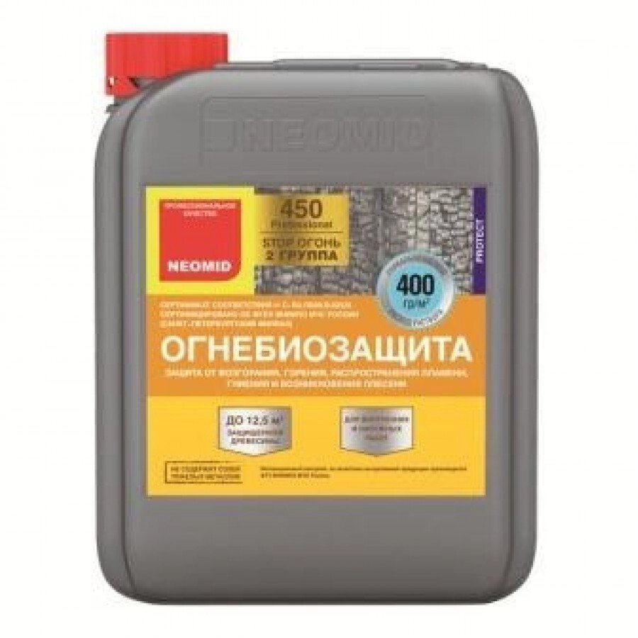 Вогнезахист Неомид ОЗП 10 кг (2 група) для дерев'яних поверхонь Neomid від компанії ТОВ Бранд Трейд - фото 1