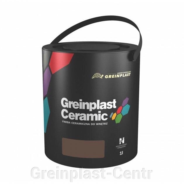Керамическая краска интерьерная Greinplast Elegance Ceramic FWC10 каштановый 1 л. ##от компании## Greinplast-Centr - ##фото## 1
