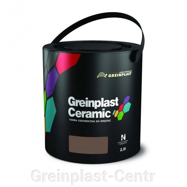 Керамическая краска интерьерная Greinplast Elegance Ceramic FWC10 каштановый 2,5 л. ##от компании## Greinplast-Centr - ##фото## 1