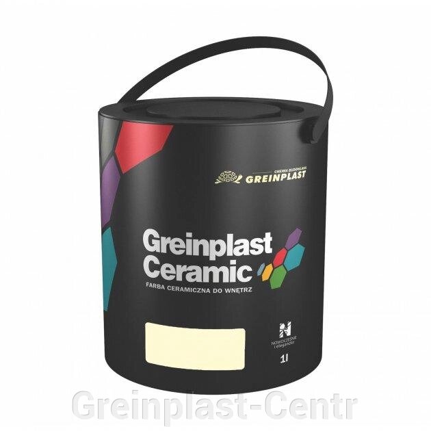 Керамическая краска интерьерная Greinplast Elegance Ceramic FWC11 ванильный 1 л. ##от компании## Greinplast-Centr - ##фото## 1