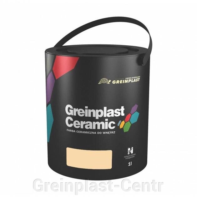 Керамическая краска интерьерная Greinplast Elegance Ceramic FWC12 турецкая халва 1 л. ##от компании## Greinplast-Centr - ##фото## 1