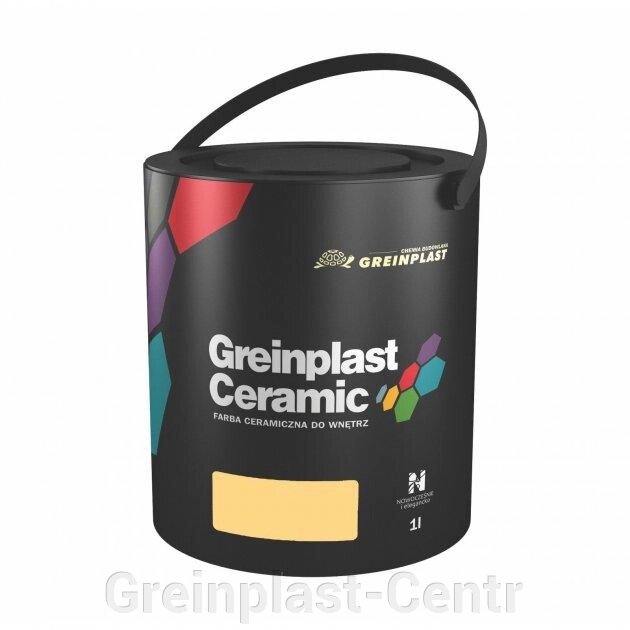 Керамическая краска интерьерная Greinplast Elegance Ceramic FWC14 блестящий янтарь 1 л. ##от компании## Greinplast-Centr - ##фото## 1