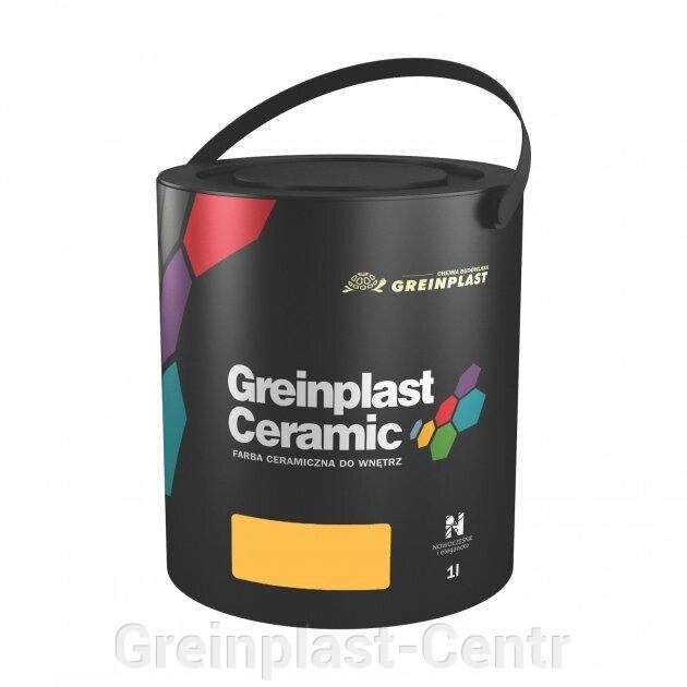 Керамическая краска интерьерная Greinplast Elegance Ceramic FWC16 спелый лимон 1 л. ##от компании## Greinplast-Centr - ##фото## 1