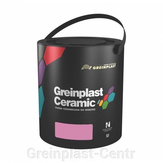 Керамическая краска интерьерная Greinplast Elegance Ceramic FWC28 альпийская роза 1 л. ##от компании## Greinplast-Centr - ##фото## 1