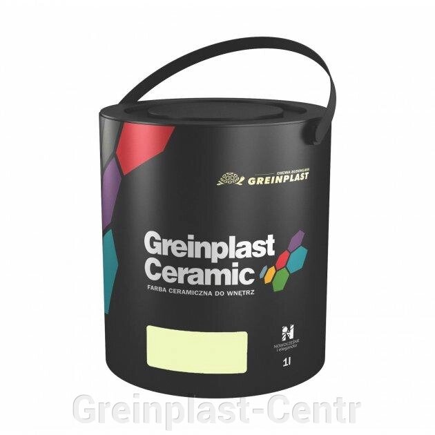 Керамическая краска интерьерная Greinplast Elegance Ceramic FWC36 белый виноград 1 л. ##от компании## Greinplast-Centr - ##фото## 1