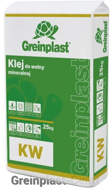 Клей для минеральной ваты и сетки универсальный Greinplast KW 25 кг. ##от компании## Greinplast-Centr - ##фото## 1