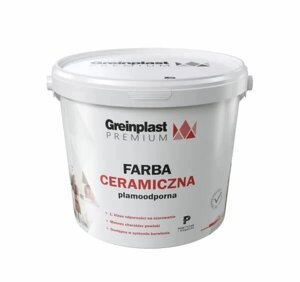 Фарба керамічна стійка до плям FARBA ceramiczna greinplast premium 9 л. база