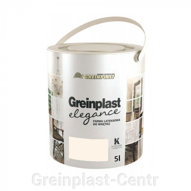 Латексная краска внутренняя Greinplast Elegance FWK31 отбеленный сизаль 5 л. ##от компании## Greinplast-Centr - ##фото## 1