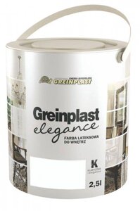 Латексная краска внутренняя Greinplast Elegance FWK02 белый модерн 2,5 л. в Киеве от компании Greinplast-Centr