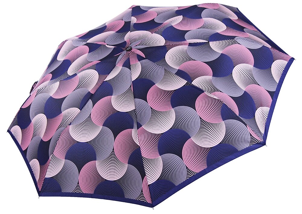 Складной женский зонт Волны фиолет Pierre Cardin ( полный автомат ) арт. 82685 ##от компании## Интернет-магазин зонтов TopZont. Зонты Три Слона, зонты Zest и Doppler - ##фото## 1