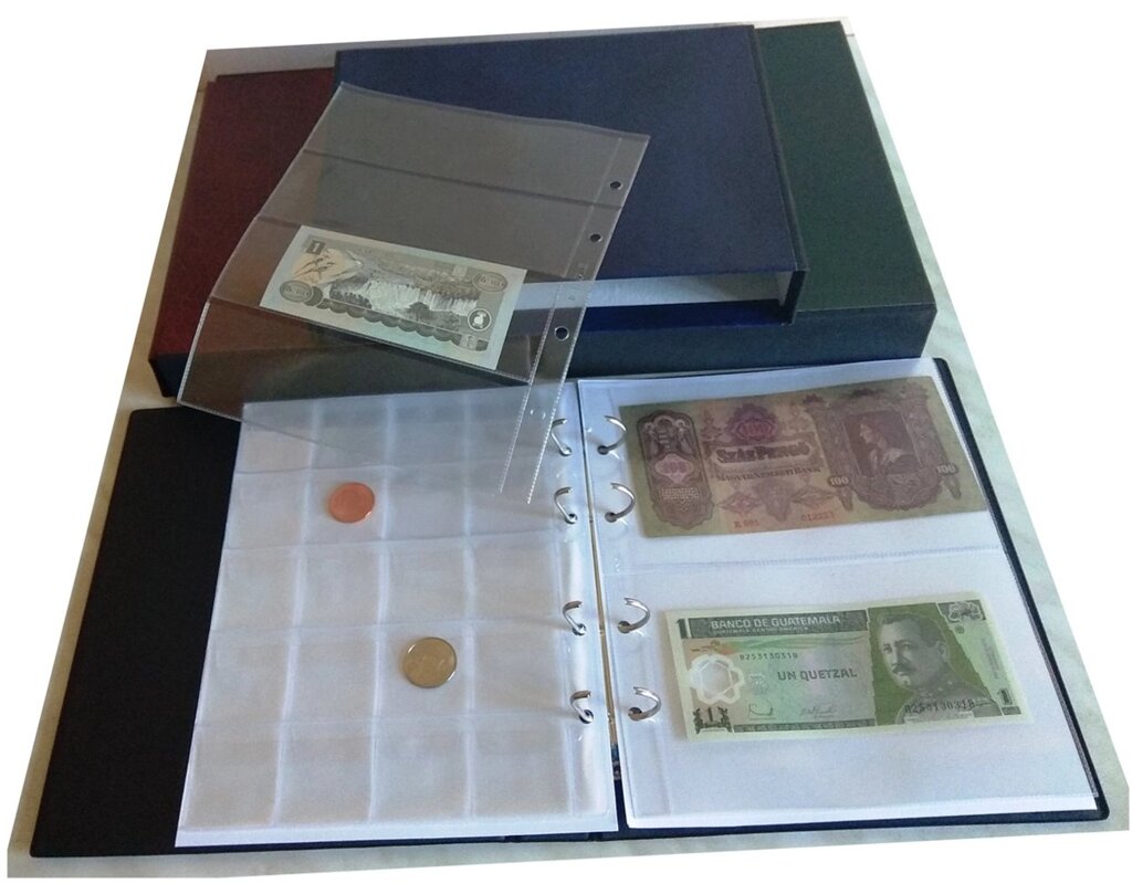 Подарунковий альбом Fischer з футляром для монет і банкнот - опис