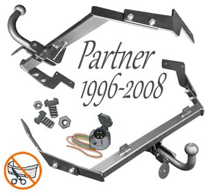 Фаркоп Пежо Партнер фаркоп Peugeot Partner кузов M49 Origin 1996-2008-2014