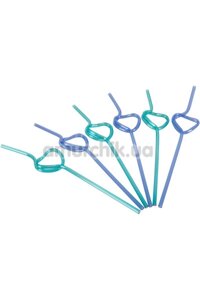 Трубочки для напоїв Farbige Herz Strohhalme, 6 шт