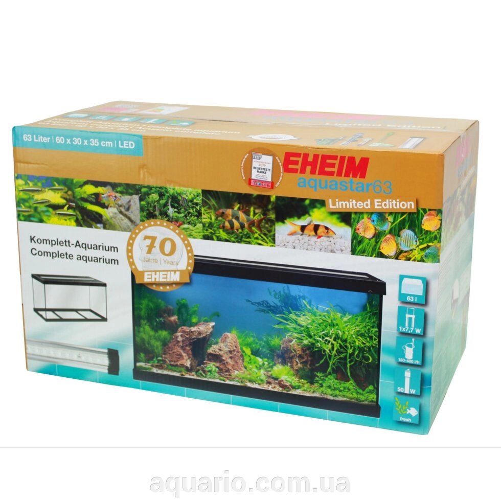 Акваріум EHEIM aquastar 64 LED Limited Edition від компанії Інтернет магазин акваріумістики "AquariO" - фото 1