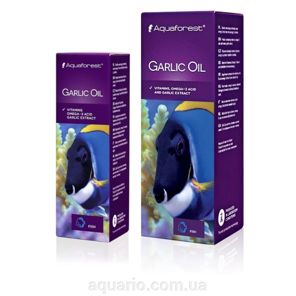 Добавка до корму, екстракт часнику Aquaforest Garlic Oil 10мл від компанії Інтернет магазин акваріумістики "AquariO" - фото 1