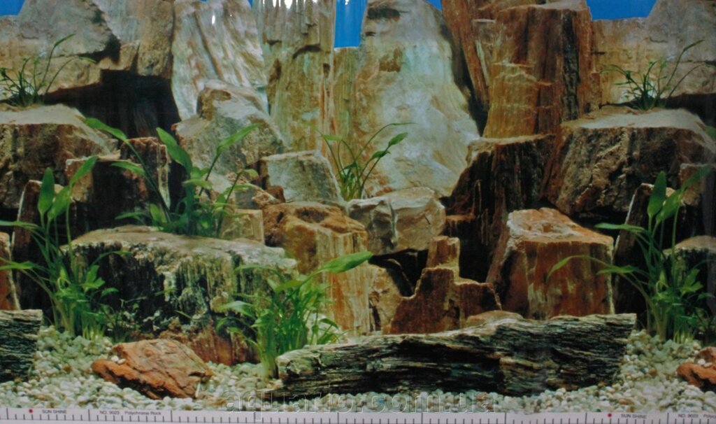 Фон для акваріума Sun Shine №9023 Polychrome Rock, висота 50 см від компанії Інтернет магазин акваріумістики "AquariO" - фото 1