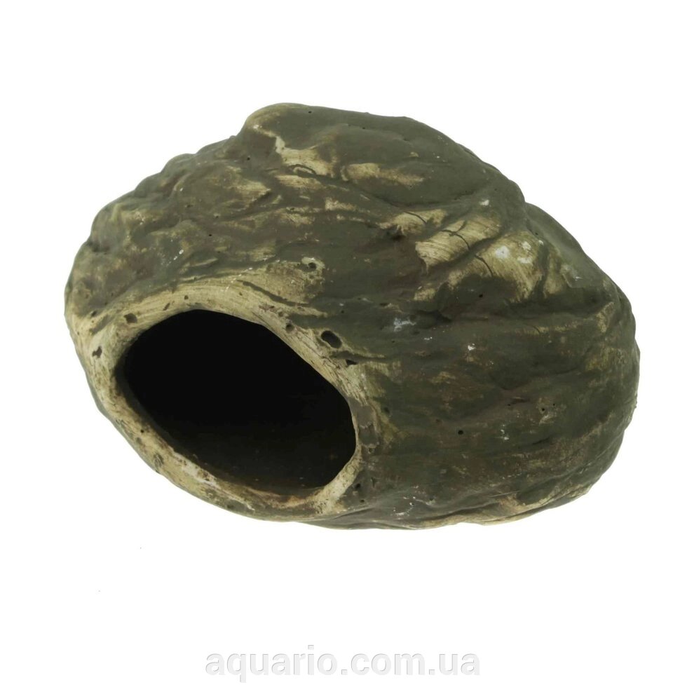 Грот керамічний Aqua Nova декоративний камінь 14x7x9 см від компанії Інтернет магазин акваріумістики "AquariO" - фото 1