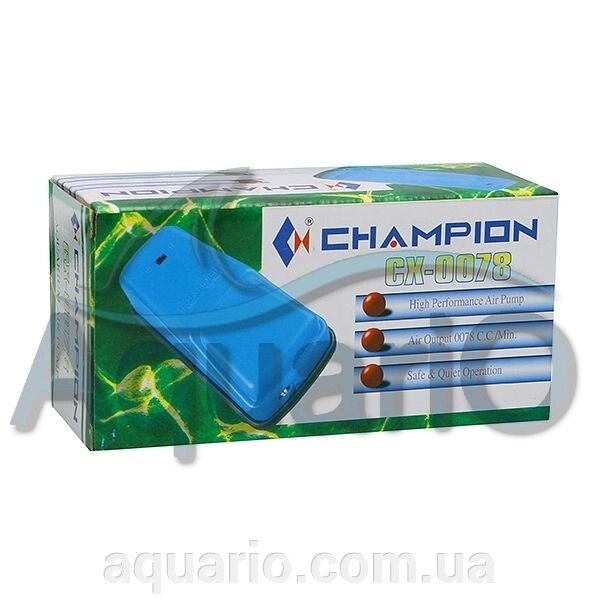 Компресор для акваріума Champion CX-0078, 180 л / год від компанії Інтернет магазин акваріумістики "AquariO" - фото 1
