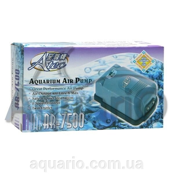 Компресор двоканальний Atec AR-7500, 360 л / год від компанії Інтернет магазин акваріумістики "AquariO" - фото 1