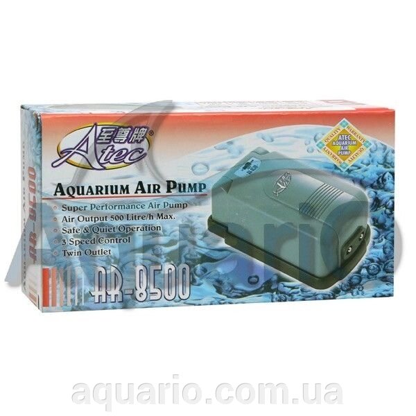Компресор двоканальний Atec AR-8500, 480 л / год від компанії Інтернет магазин акваріумістики "AquariO" - фото 1