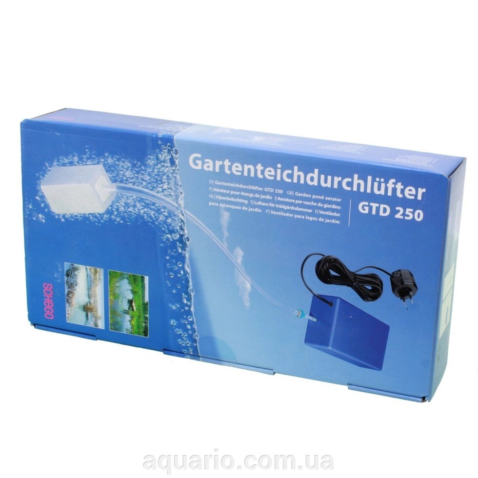 Компресор ставковий SCHEGO GTD 250, 250 л / год, 220v / 12v від компанії Інтернет магазин акваріумістики "AquariO" - фото 1