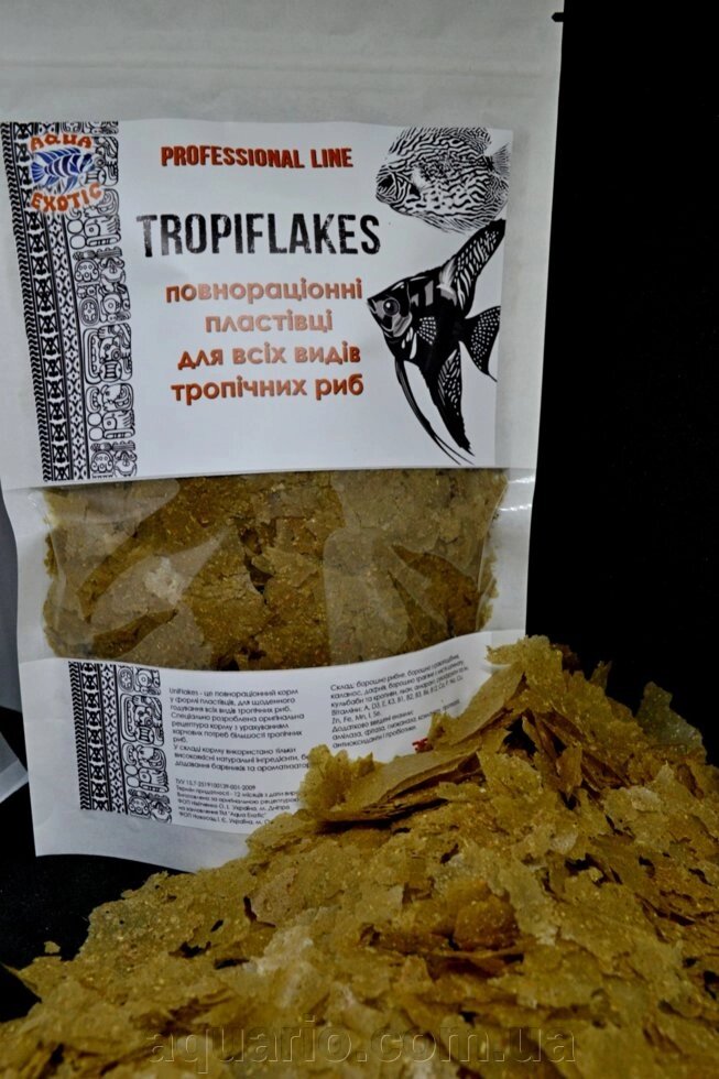 Корм в пластівцях "TropiFlakes Professional line" від компанії Інтернет магазин акваріумістики "AquariO" - фото 1