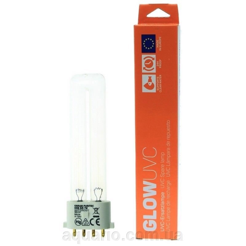 Лампа для ставкового стерилізатора EHEIM GLOW UVC 7 w від компанії Інтернет магазин акваріумістики "AquariO" - фото 1