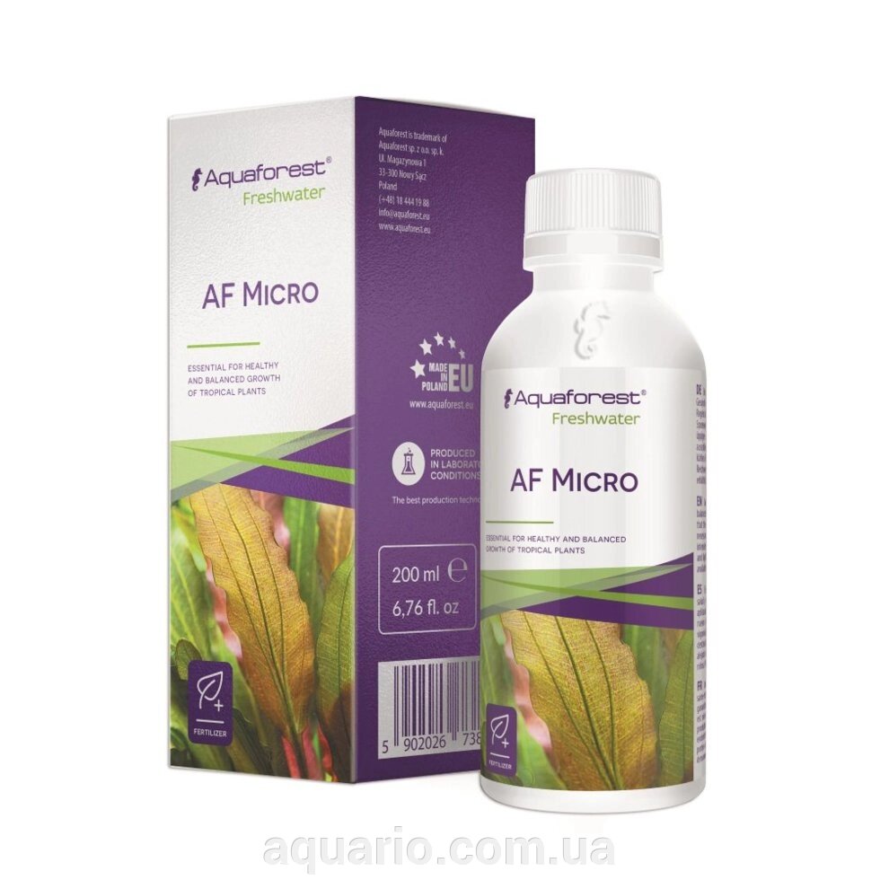 Мікроелементи для рослин Aquaforest AF Micro 200мл від компанії Інтернет магазин акваріумістики "AquariO" - фото 1